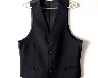 Gilet da uomo vintage Gilet formale aderente da uomo Taglia piccola Gilet da uomo Gilet classico scuro Gilet da sposo da sposa Gilet da nonno