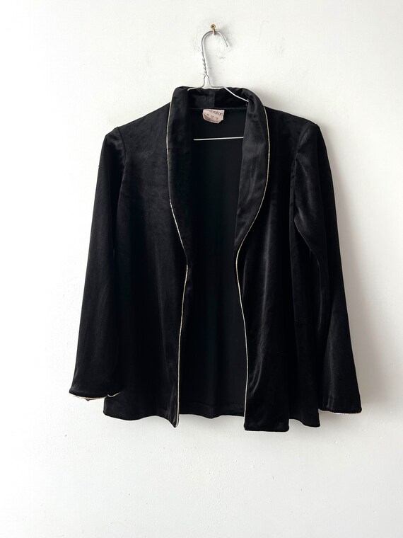 Gold velvet cardigan hot sale