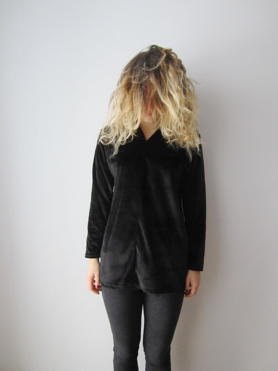 black velvet sweater
