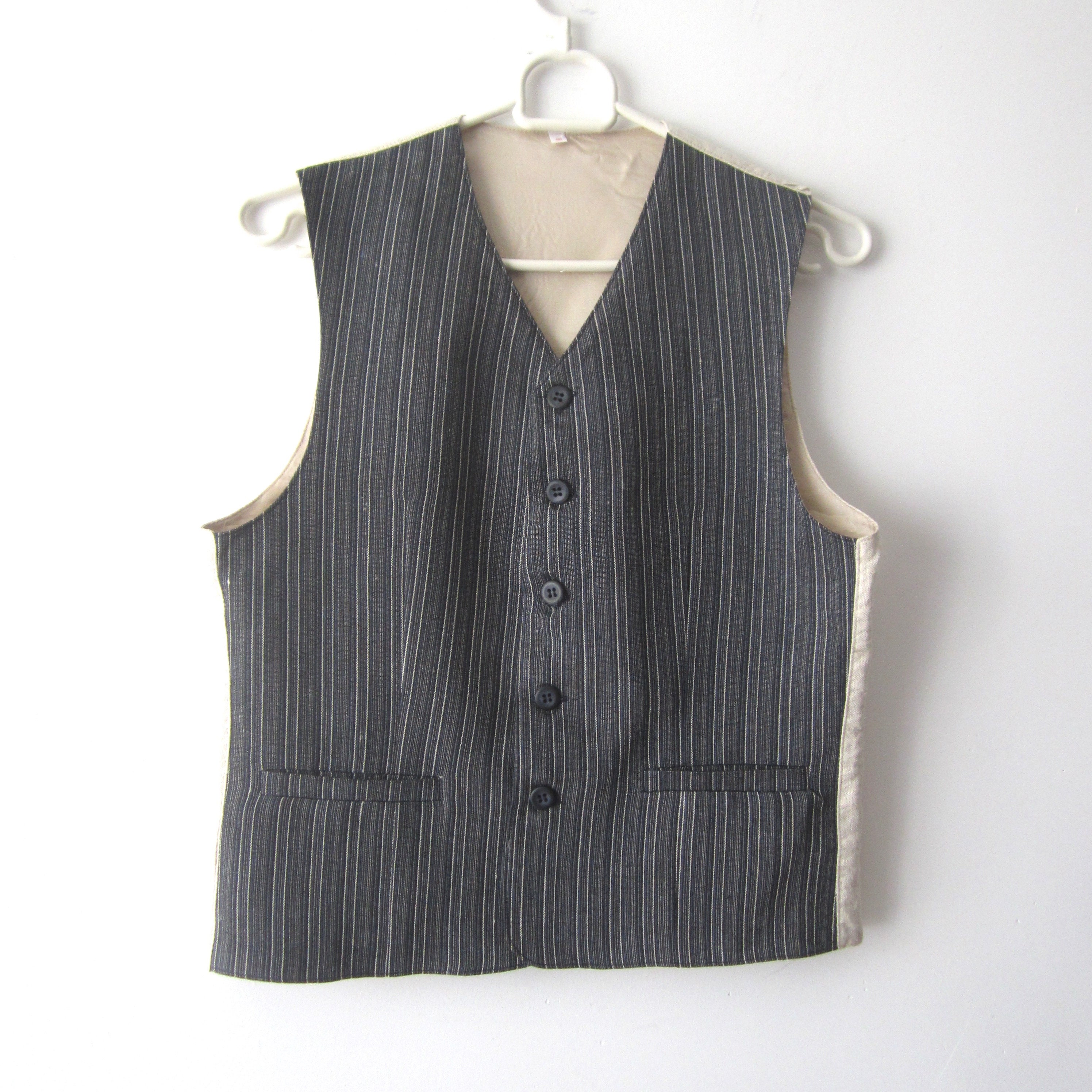 Anoniem escaleren veelbelovend Buy Vintage Classic Boys Vest Striped Formal Fitted Waistcoat Online in  India - Etsy
