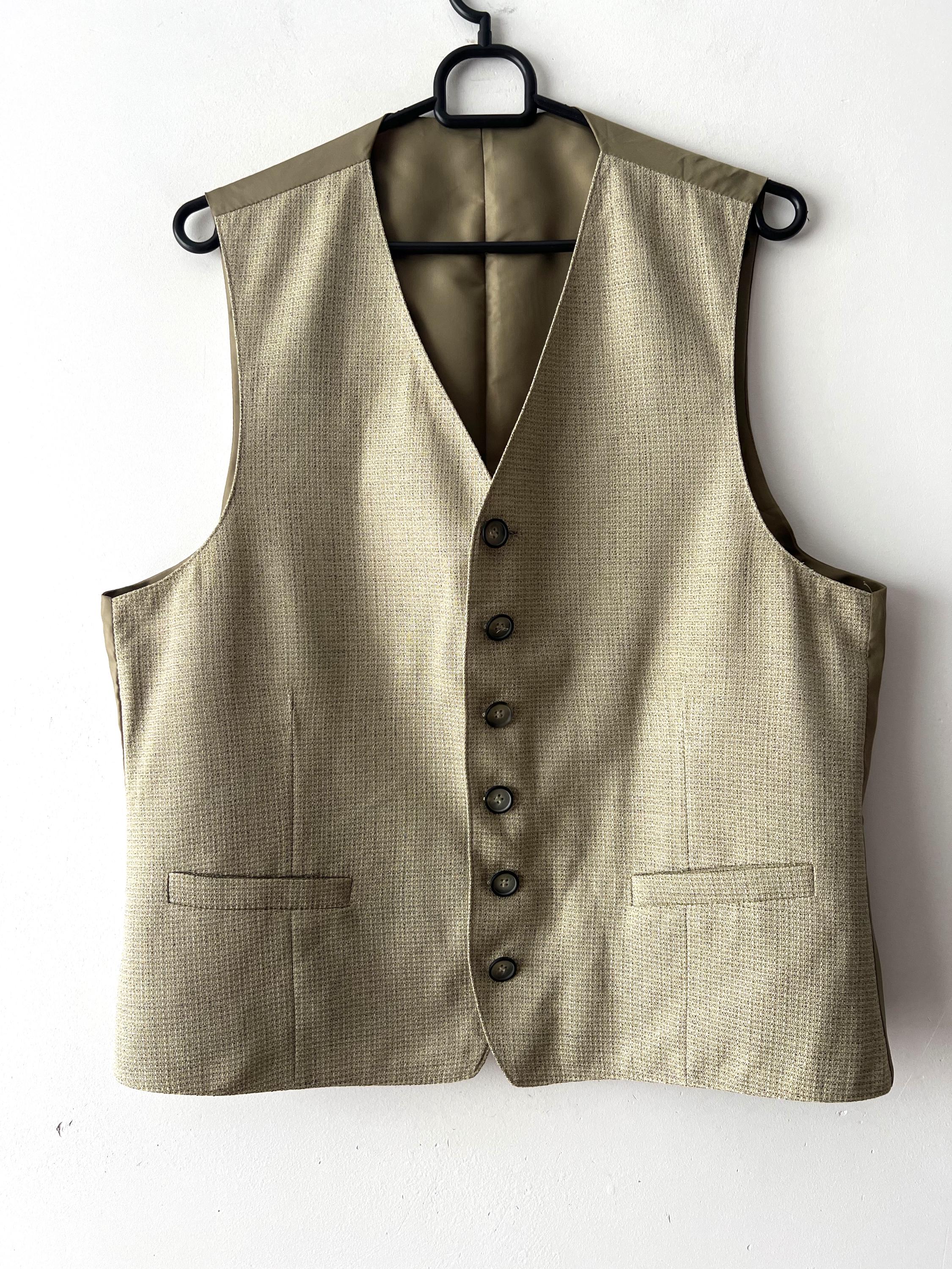 England VINTAGE VEST ベスト 英国 UK ユーロヴィンテージ Vintage Gentlemen's Vest Formal Fitted Waistcoat Edwardian