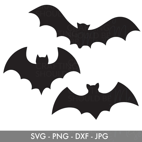 Halloween Bats Downloadable SVG for Cricut Silhouette Cutting - Etsy