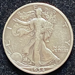 1934 S Walking Liberty Half Dollar