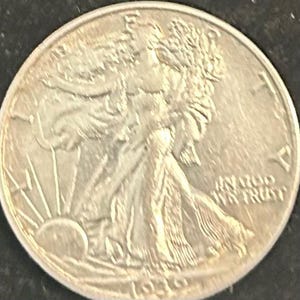 1939 S Walking Liberty Half Dollar  XF/AU