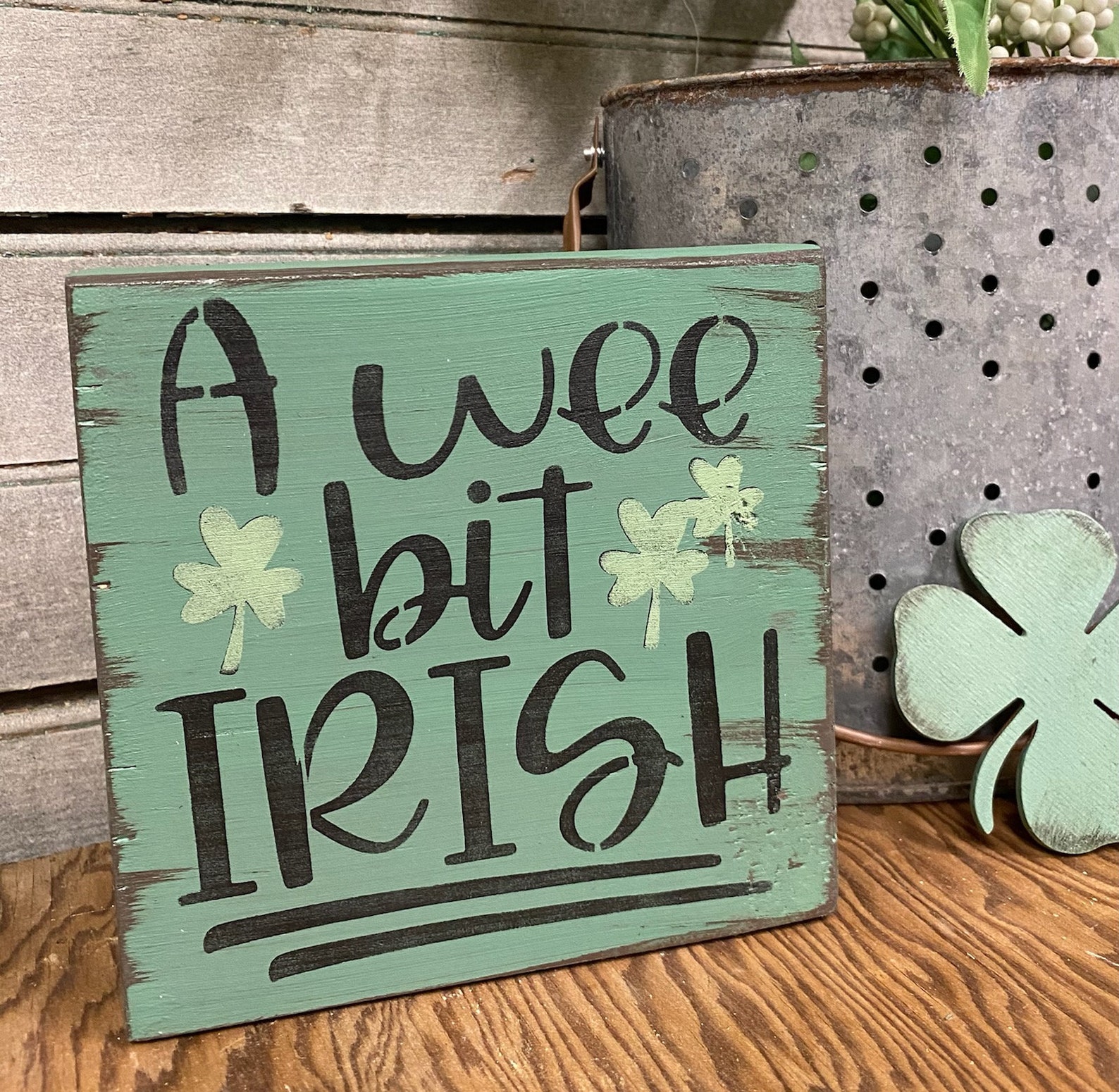 A Wee Bit Irish Sign St. Patrick's Day Funny Irish Etsy