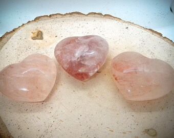 Hematoid Heart Palm Stone Crystal Medium Sized Statue