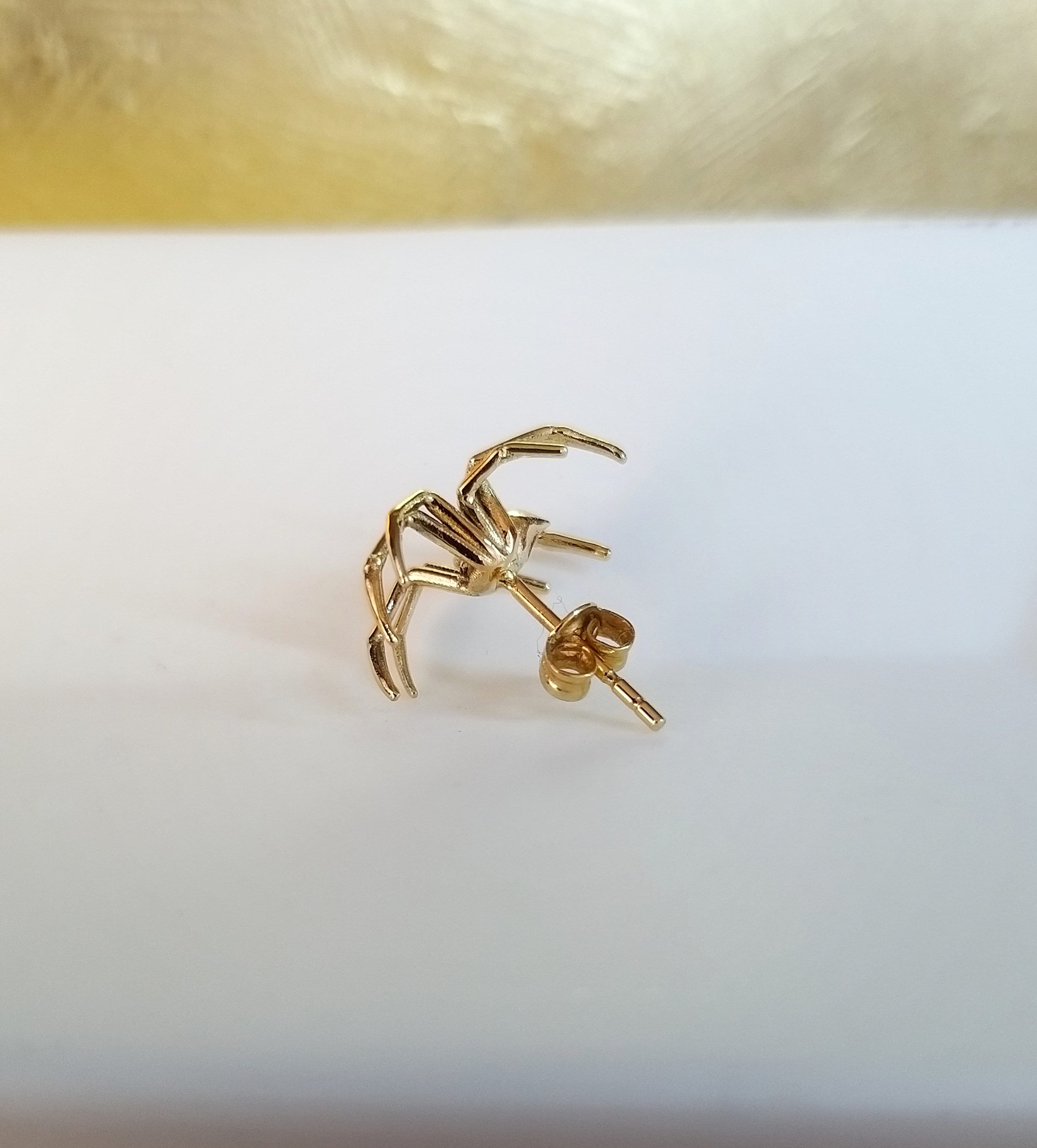 Orecchini a forma di ragno, in argento Sterling 925, con ragno, neri, per Halloween, ipoallergenici, idea regalo per donna, Argento sterling