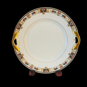 Vintage C. T. Altwasser Cake/Dessert Plate with Handles 10”