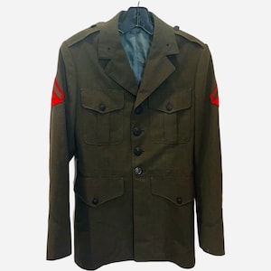 Vintage 1960s Military Jacket 36R