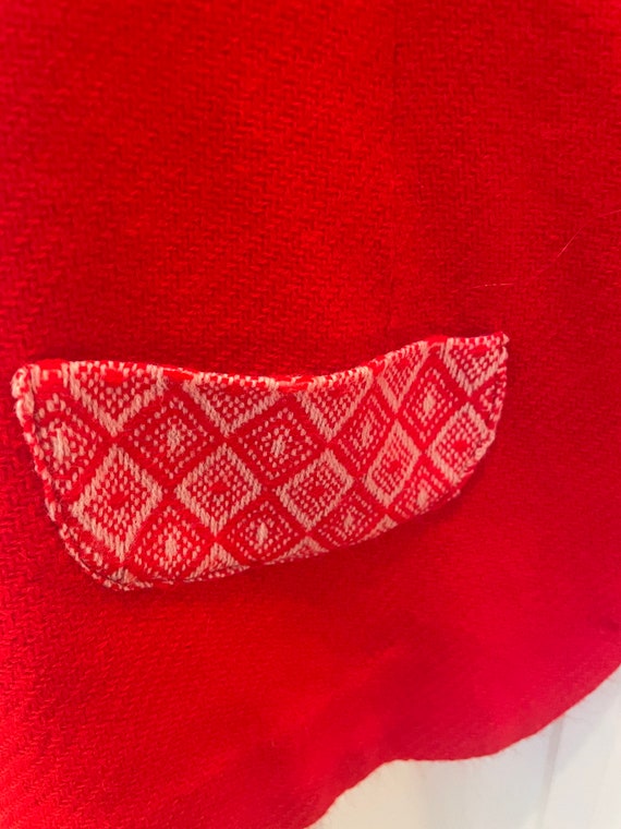 Vintage Red Handmade Vest 1970s - image 3