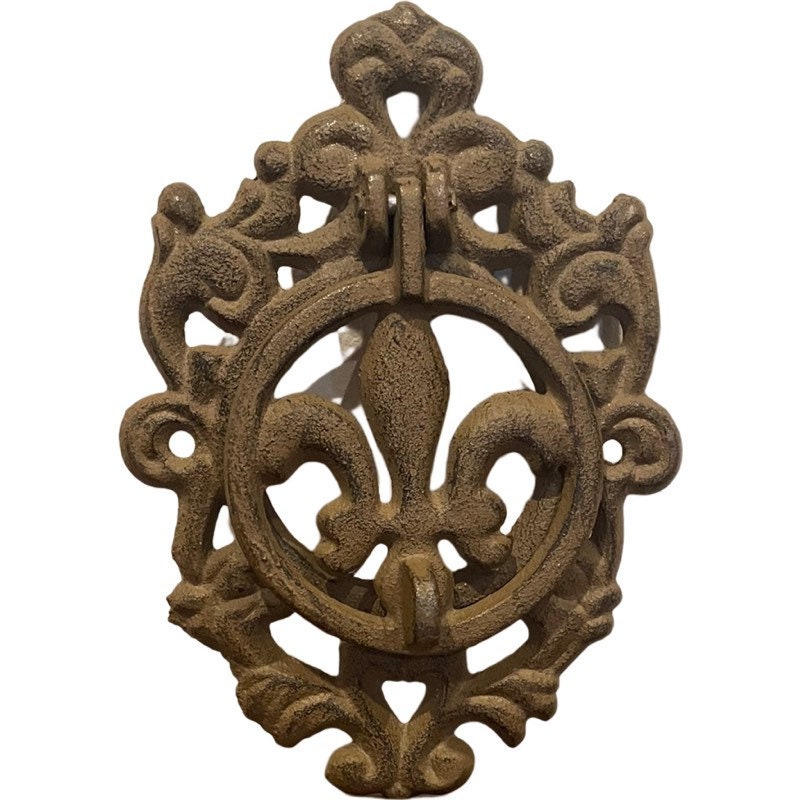 Iron Fleur-de-lis Door Knocker - Etsy