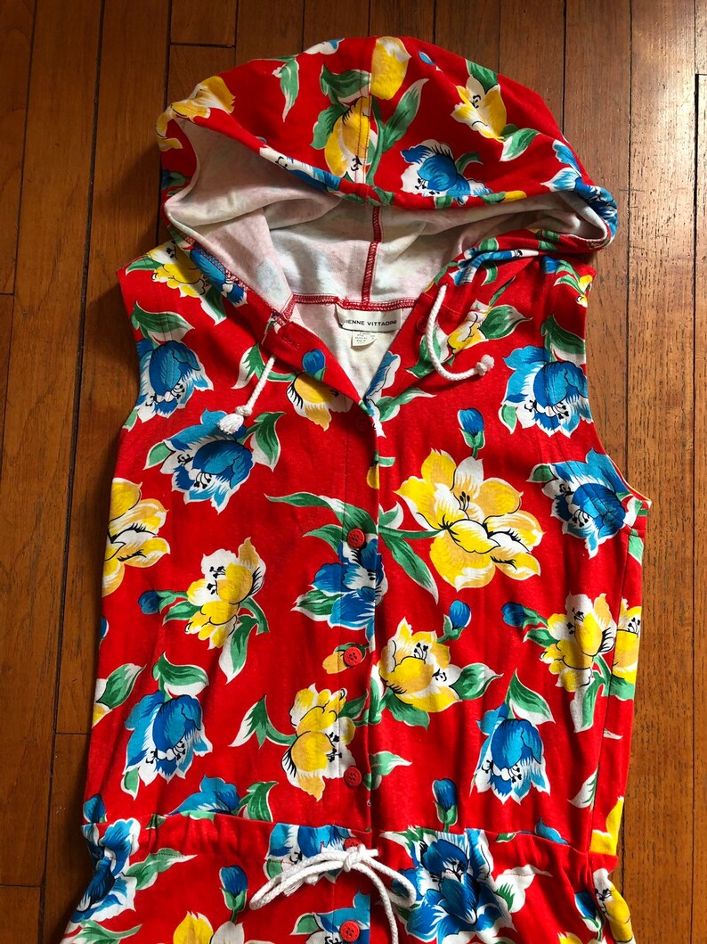 Vintage Floral Adrianne Vittadini Romper Size S