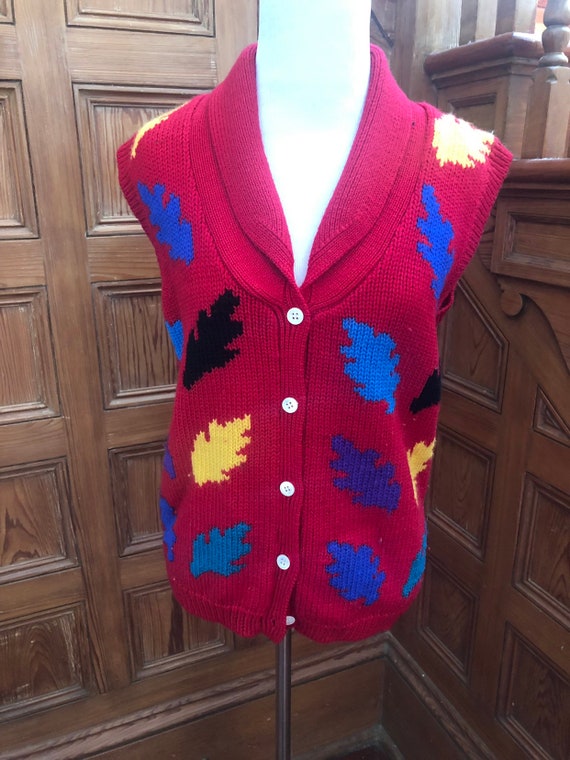 Vintage 1980s Breeches Wool Sweater Vest Size S - image 2