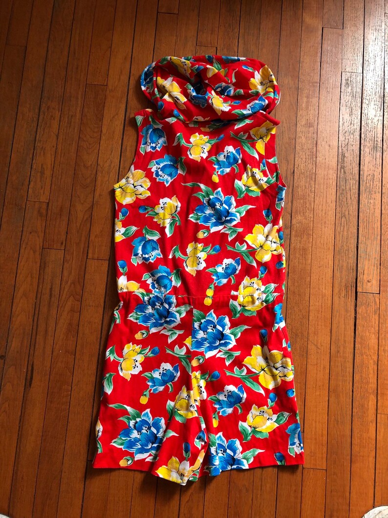 Vintage Floral Adrianne Vittadini Romper Size S