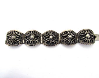 Los Ballesteros Taxco Sterling Silver Bracelet (RAR 13)