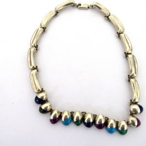 Reversible Mexico Sterling Silver Crushed Stone Inlay Snake