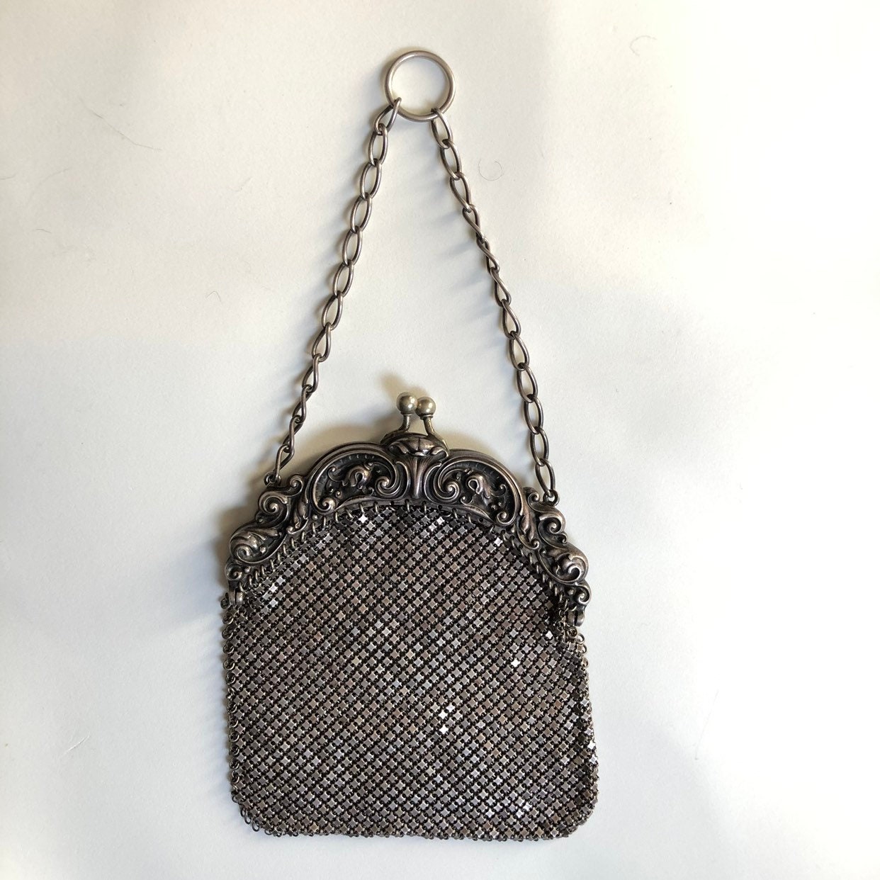 Early 20th Century Sterling Silver Purse - Ruby Lane