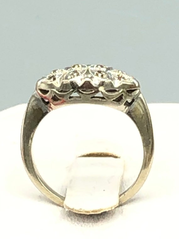 Antique Diamond Ring  Edwardian 14K White Gold Di… - image 10