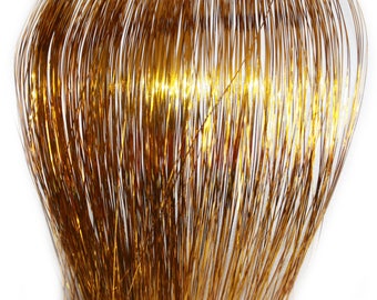 40" Hair Tinsel 100 Strands - Shiny Gold