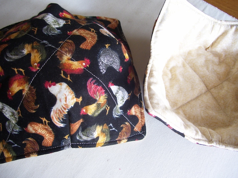 Soup Bowl Cozy Italian Fabric or Farmhouse Rooster Fabric
