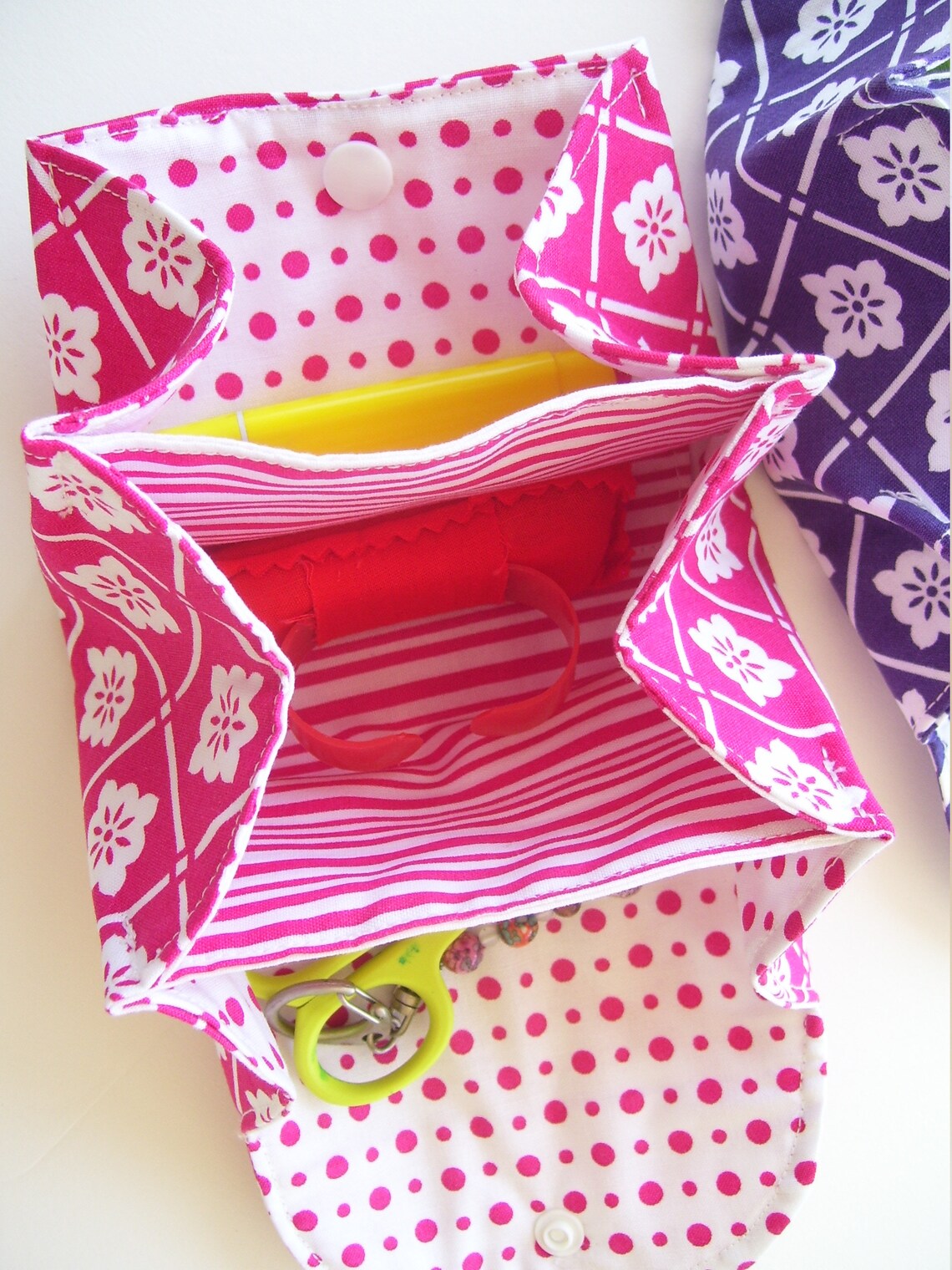 Accordion pleated gear bag quilted cosmetic bag sewing Etsy