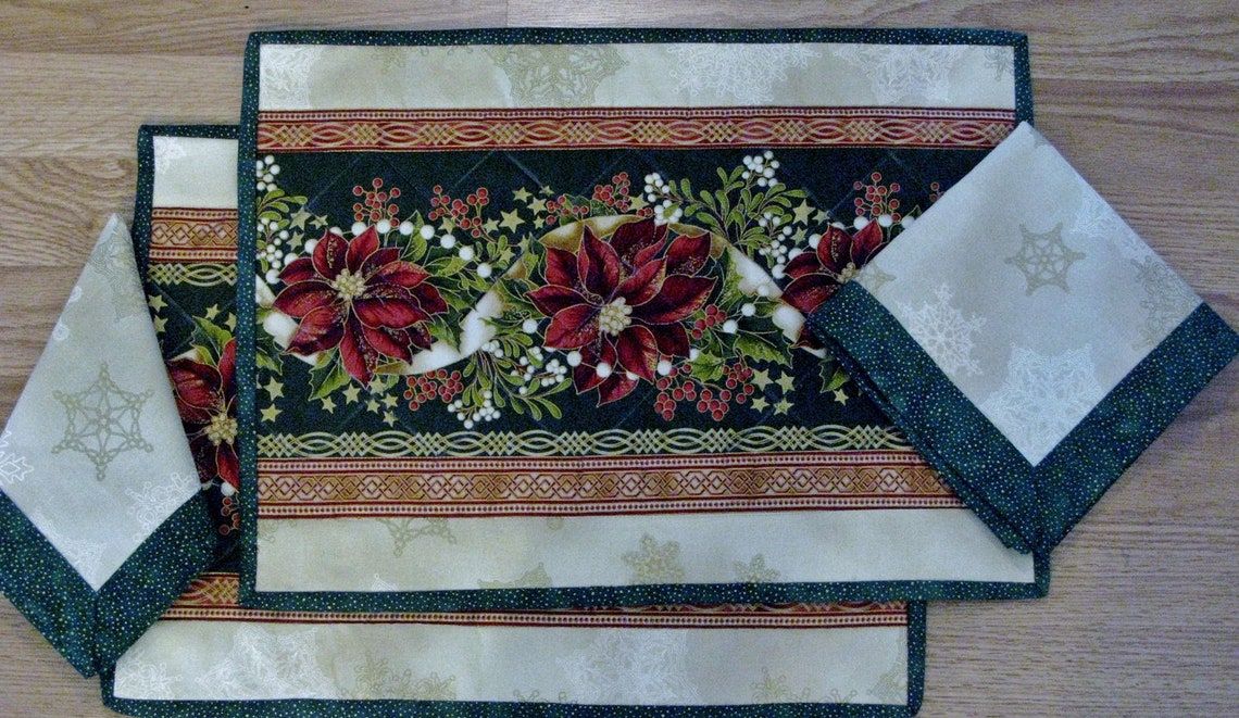 Christmas Placemats & Napkin Set Etsy