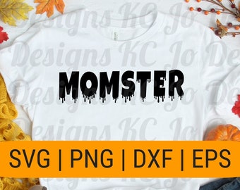 Momster Shirt SVG, Momster PNG, Chemise d’Halloween SVG, Mom Chemise d’Halloween, Momster dxf