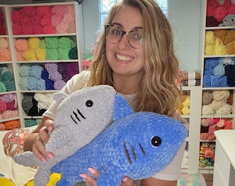 Cuddles the Shark Crochet Pattern, Amigurumi