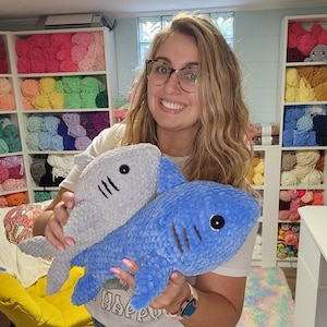 Cuddles the Shark Crochet Pattern, Amigurumi