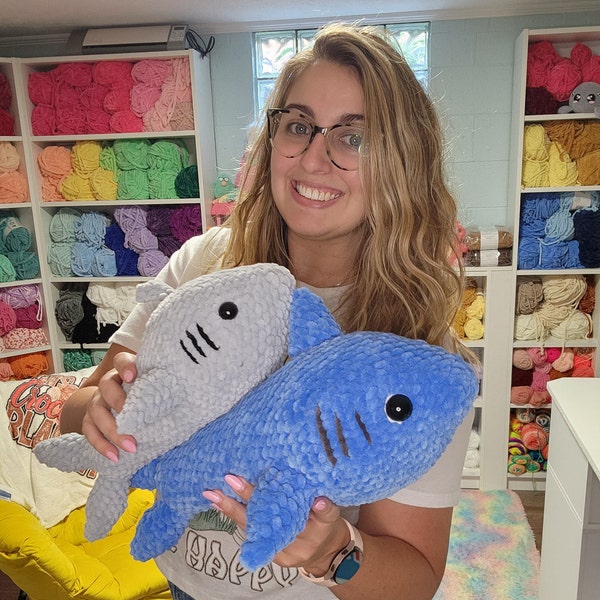 Abrazos al Tiburón Patrón de Ganchillo, Amigurumi