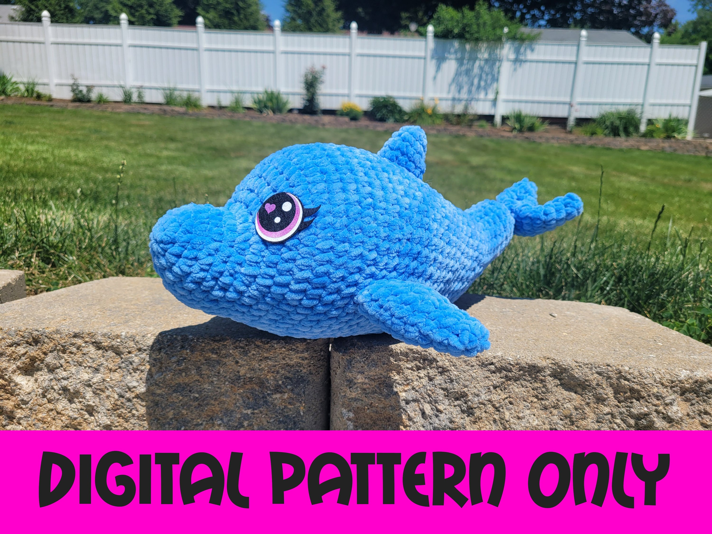 30 Dolphin Crochet Patterns for Ocean-Inspired Amigurumi, Gifts, and Nursery Decor 30 Bubbles the Dolphin Amigurumi Pattern