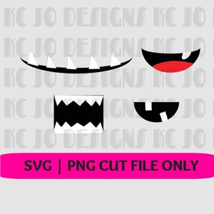 Monster Felt Mouth SVG, PNG, Cut file