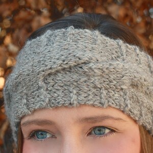 KNITTING PATTERN Clare Headband Ear warmer image 2