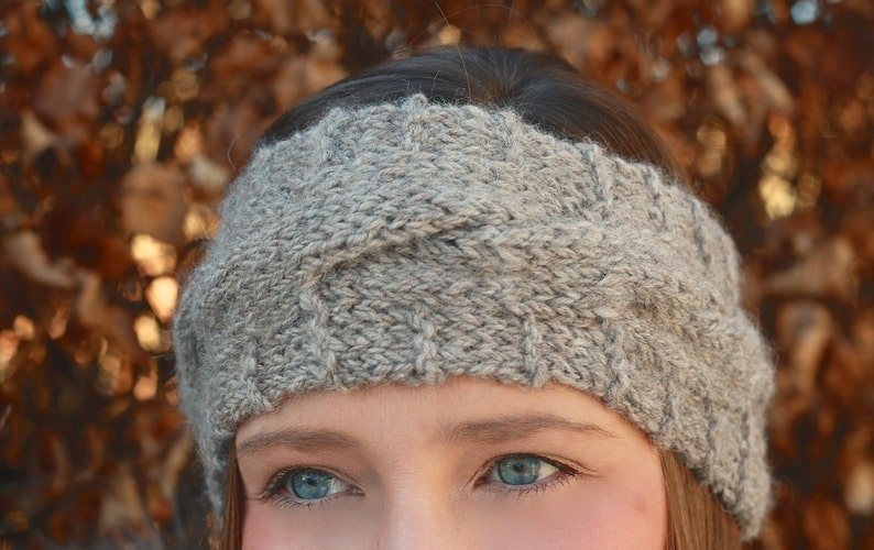 KNITTING PATTERN Clare Headband Ear warmer image 2