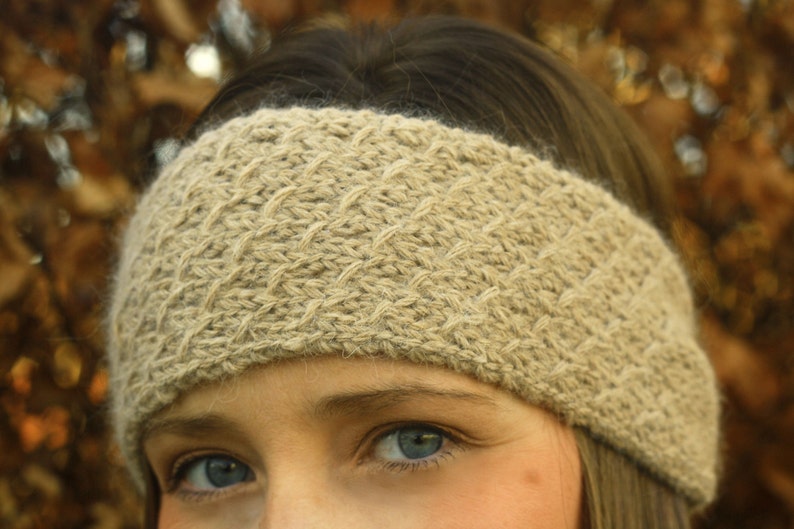 KNITTING PATTERN Honeycomb Headband Ear warmer image 5