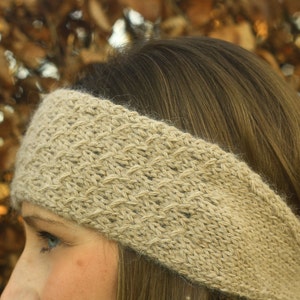 KNITTING PATTERN Honeycomb Headband Ear warmer image 2