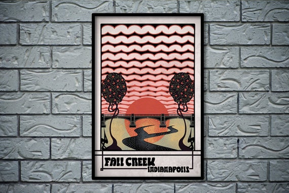 Fall Creek Poster Etsy