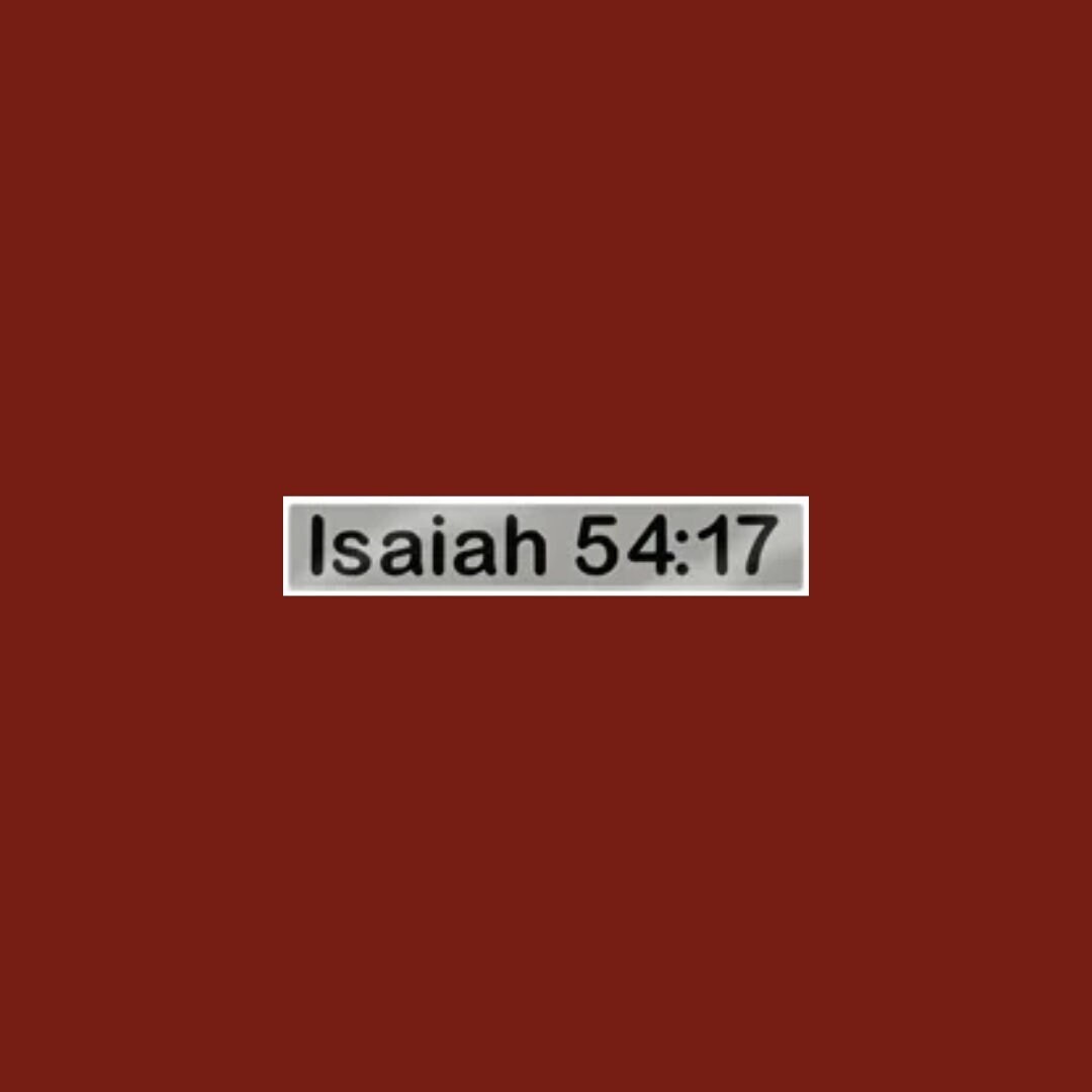Scripture Emblem Isaiah 54:17 Chrome-plated Scripture Emblem - Etsy