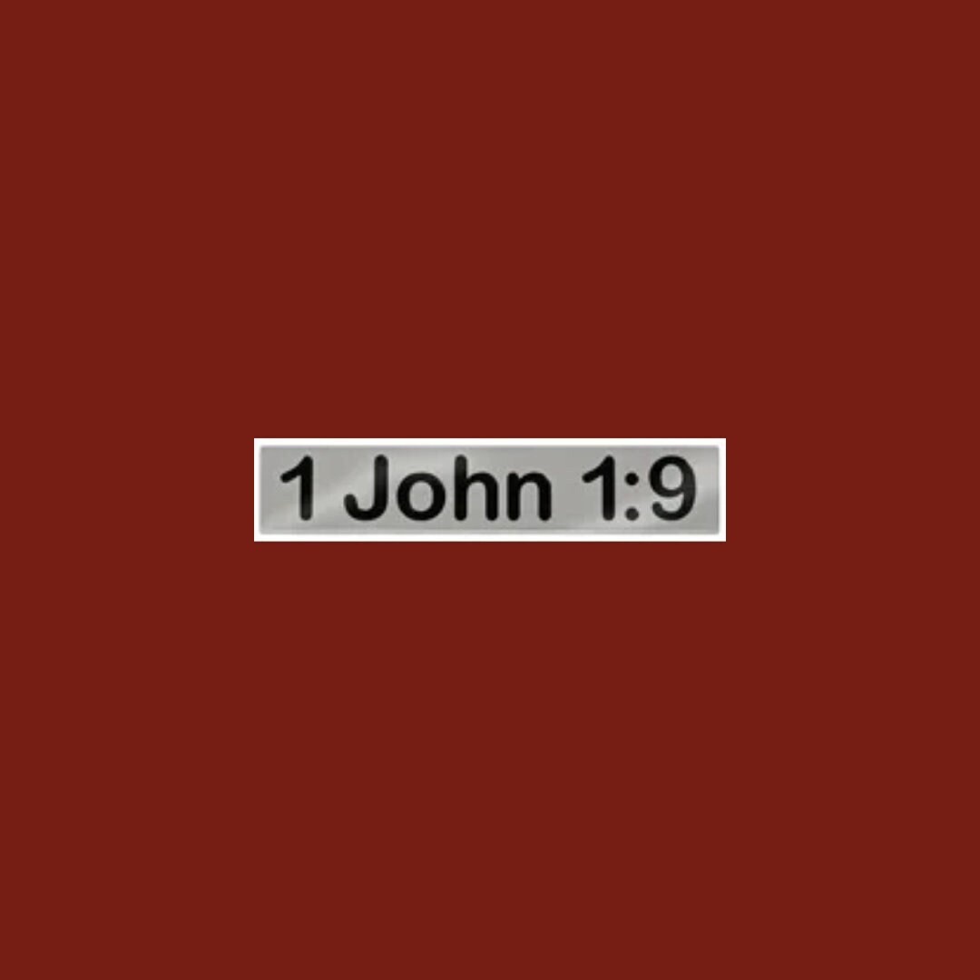 Scripture Emblem 1 John 1:9 Chrome-plated Scripture Emblem - Etsy