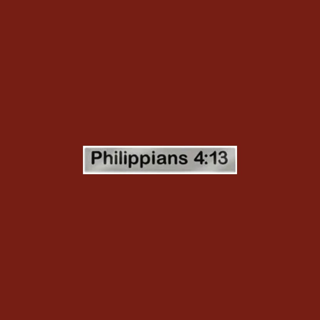 Scripture Emblem Philippians 4:13 Chrome-plated Scripture Emblem - Etsy Australia