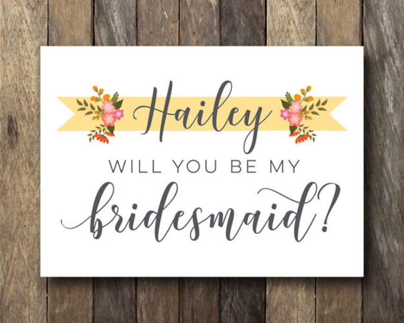 Be My Bridesmaid Card - Printable Bridesmaid Playing cards - Be my Bridesmaid - Tailored Bridesmaid Card - Will Yourself be my Bridesmaid picture regarding Printable Bridesmaid Cards called Be My Bridesmaid Card - Printable Bridesmaid Playing cards - Be my Bridesmaid - Custom-made Bridesmaid Card - Will Yourself be my Bridesmaid