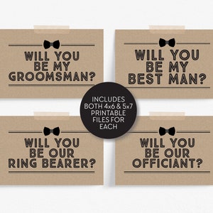 Carta Groomsman stampabile - Sarai il mio testimone? Download istantaneo - Carta testimone dello sposo - Carte Groomsman - Sarai la mia carta testimone dello sposo?
