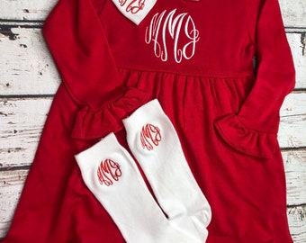 baby girl christmas dress long sleeve