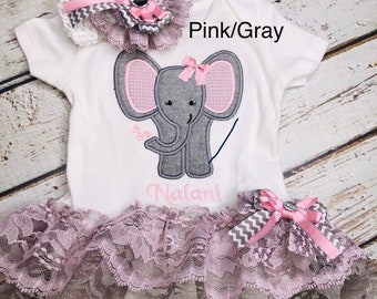 elephant baby girl outfit