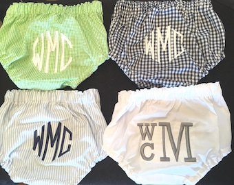 Baby Boy or Baby Girl Diaper Monogramed Diaper Covers, Appliqued Diaper Covers, Personalized Diaper Covers 3-12 Months  Baby Boy/Girl Gift