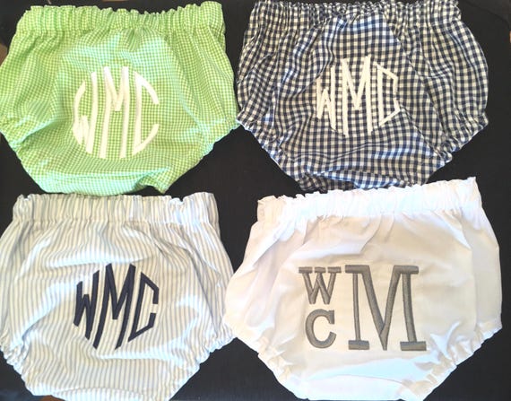 Baby Boy or Baby Girl Diaper Monogramed Diaper Covers, Appliqued Diaper Covers, Personalized Diaper Covers 3-12 Months  Baby Boy/Girl Gift