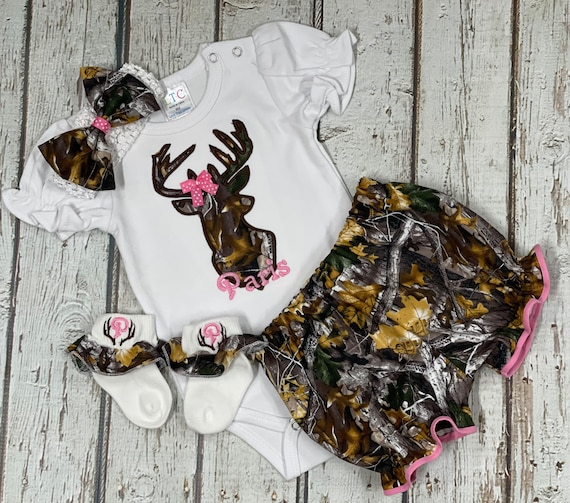 Infant top girl camo