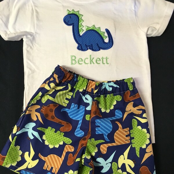 Appliquéd Boys Short Set main image 0