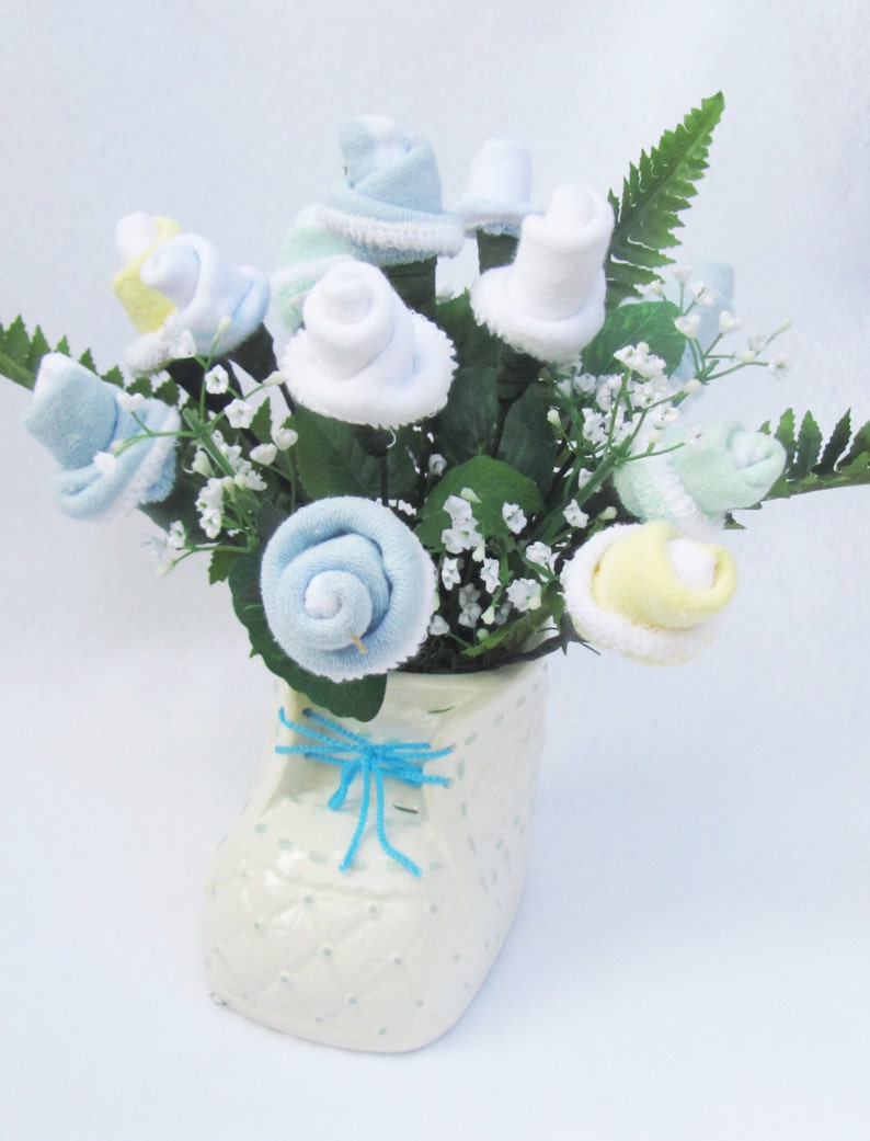 Baby Shower Decoration Baby Boy Gift Baby Boy Flower Etsy