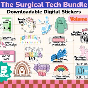 Surgical Tech Digital Download Bundle Vol. Nr.2 | 16 PNGs